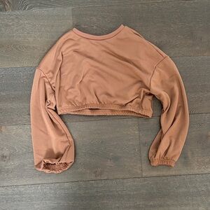 Women's Tan Cropped Top